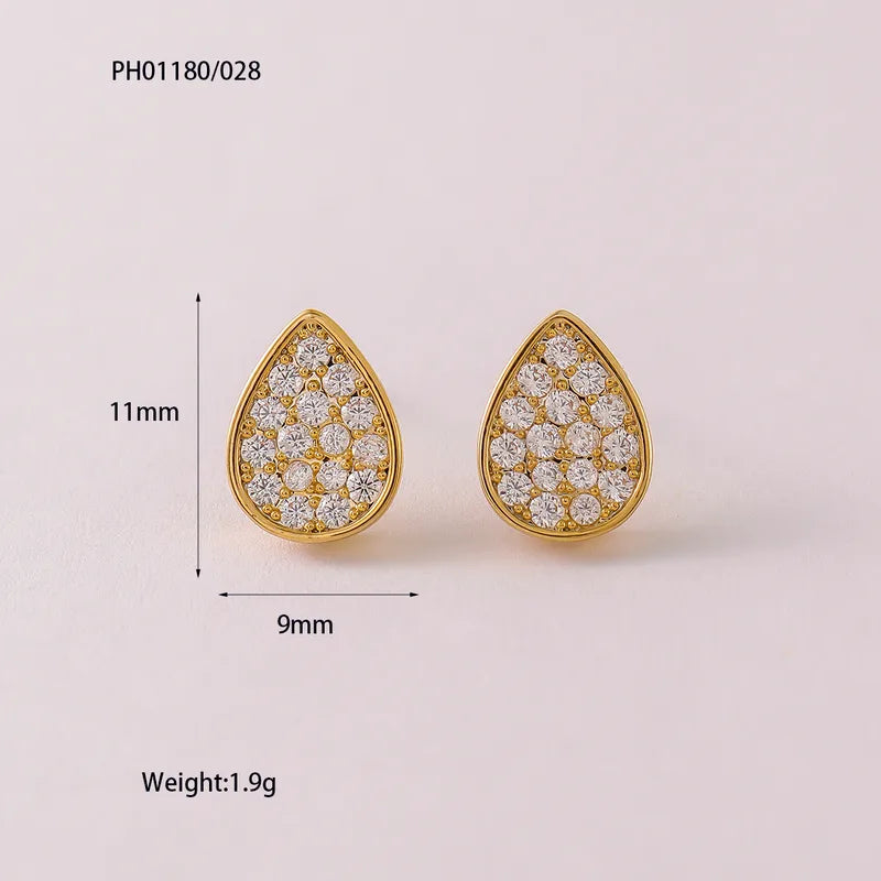 Original Design Waterdrop Zircon Earrings 925 Silver Needle Fashionable Elegant Women's Jewelry Luxury Sensation Ear Rings