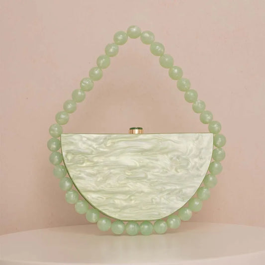 New Pearlescent Vintage Leopard Acrylic Bag Hawksbill Color Simple Square Evening Bag Clutch Bag For Women